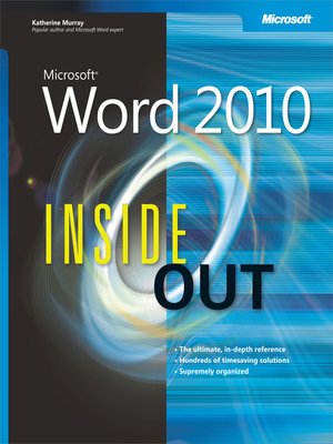 Microsoft® Word 2010 Inside Out - ebook